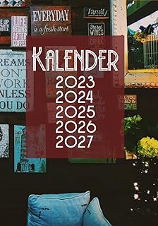 Kalender 2023, 2024, 2025, 2026, 2027 5 Jahre Langzeitkalender: Wochenkalender und Terminplaner über fünf Jahre Erinnerungen, ca.18 x25 cm I über 340 Seiten für Sammler